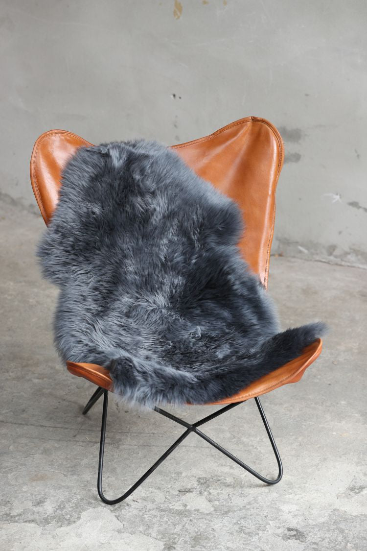 Lammfell Anthrazit (grau, schwarz)