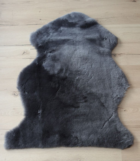 Lammfell XXL Anthrazit (grau, schwarz, geschoren)