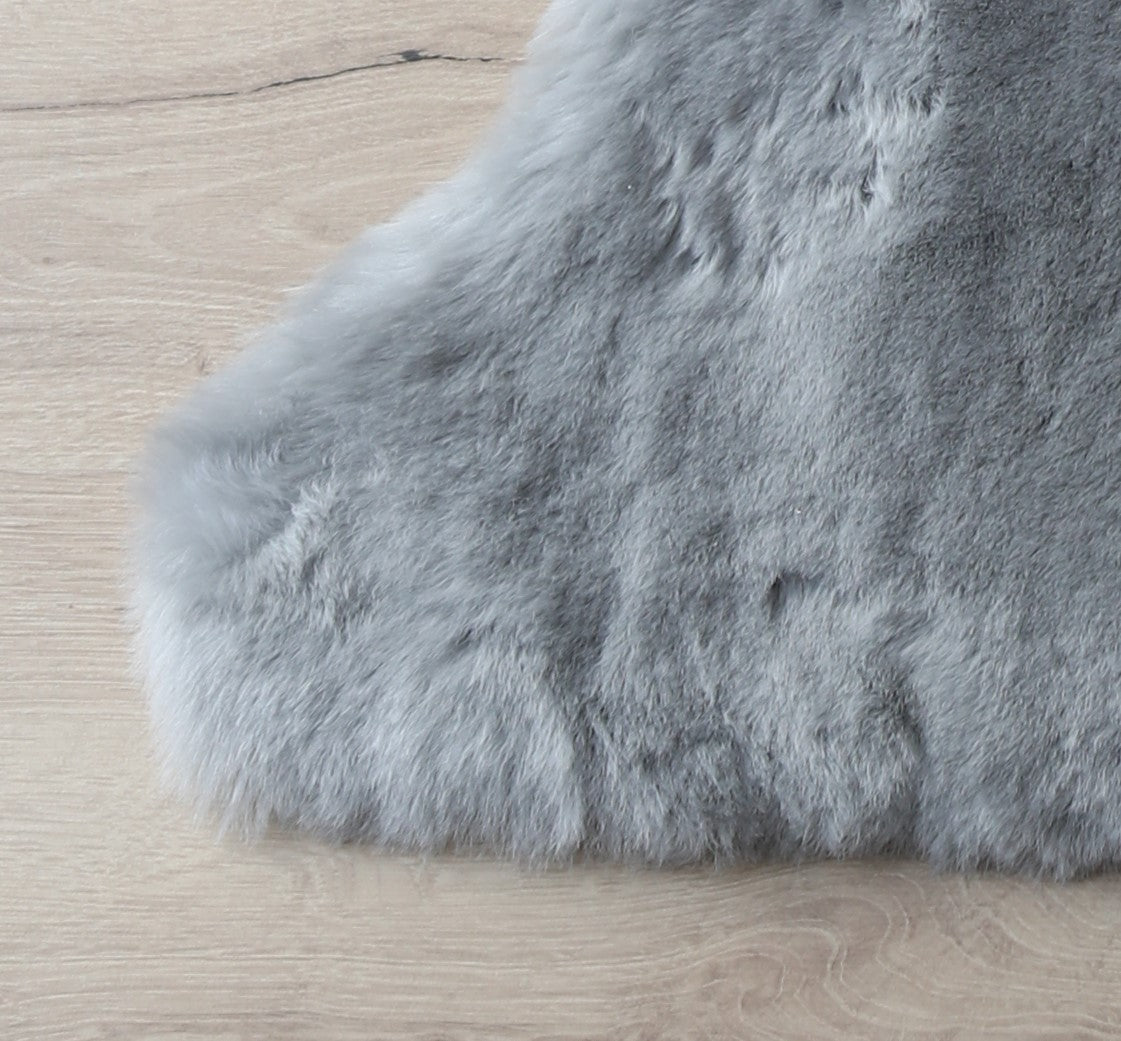 Lammfell XXL Silber (grau, geschoren)