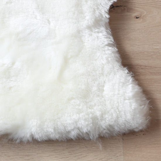 Lammfell XXL Naturweiß (Hell Beige, Weiß geschoren)