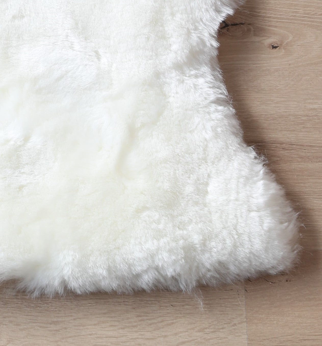 Lammfell XXL Naturweiß (Hell Beige, Weiß geschoren)