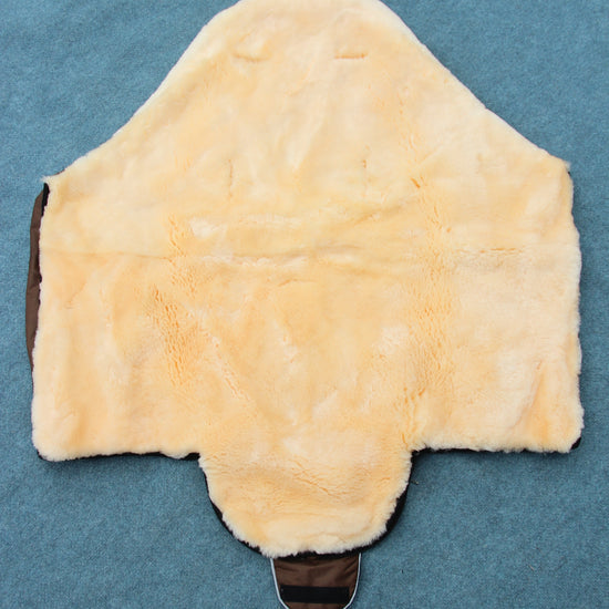 Premium Baby- Kinderwagenfußsack mit Lammfell (Champagner-Gold, Olive, Schlamm, Anthrazit, Dunkelblau oder Schwarz)