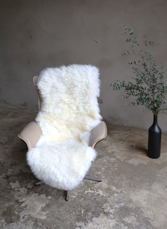 2er Lammfell naturweiß