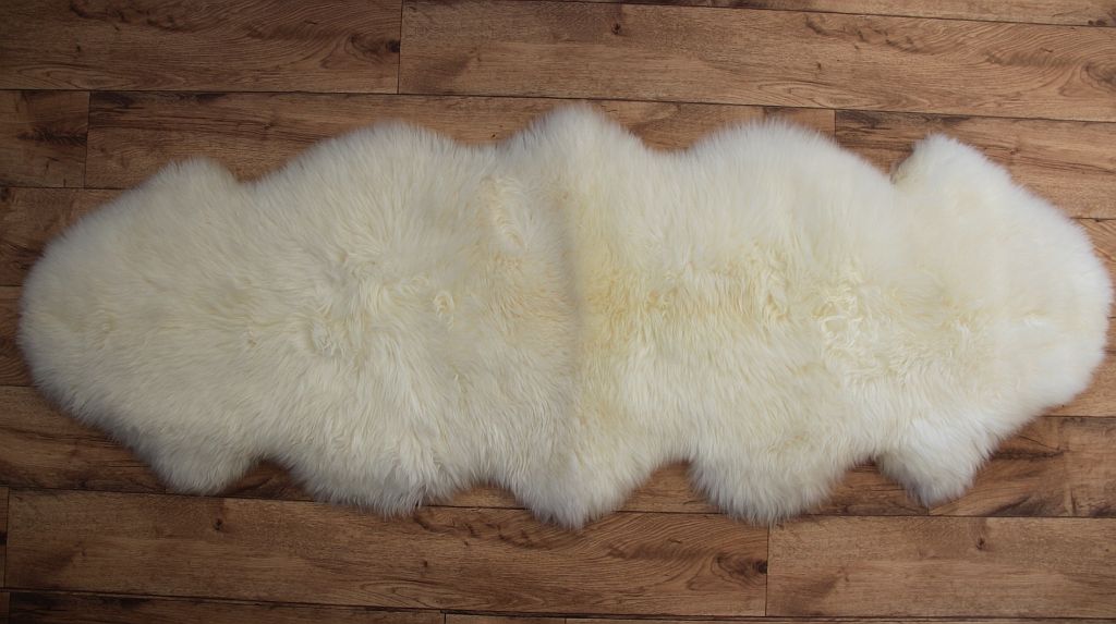 2er Lammfell naturweiß