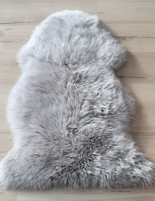 Lammfell Platingrau