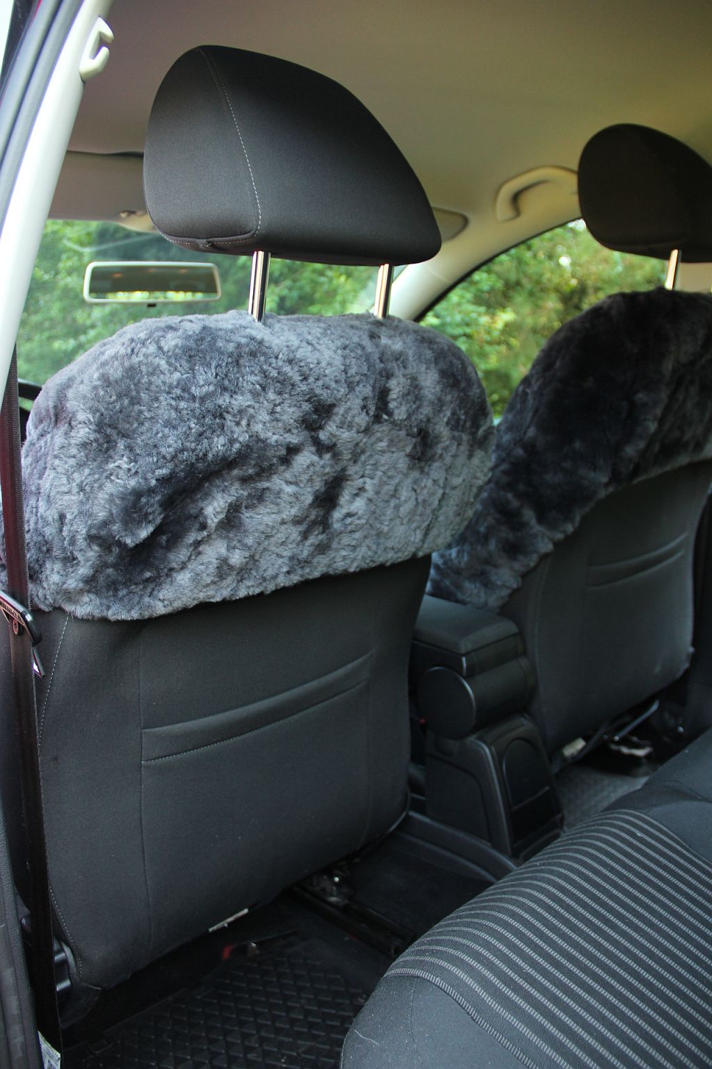 Premium Autofell für Autositze mit Airbag im Sitz (Anthrazit)