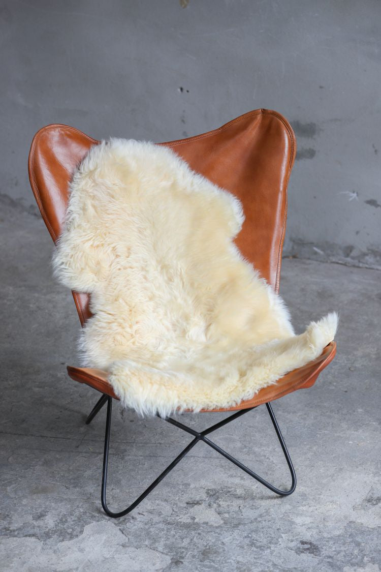 Lammfell Pastell Gelb