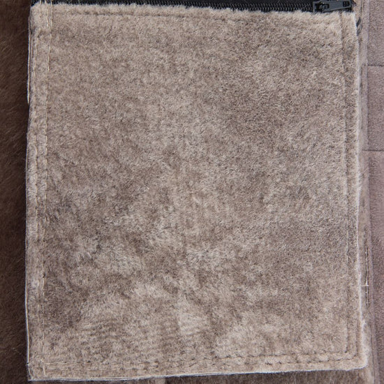 Lammfellweste - Gregor - mit Innentasche grau