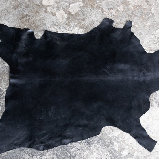 Ziegenleder Nappa schwarz