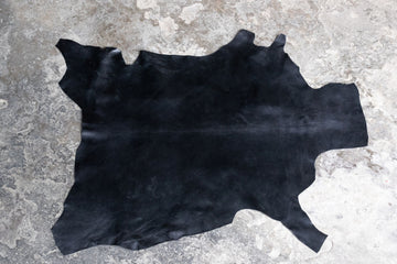 Ziegenleder Nappa schwarz