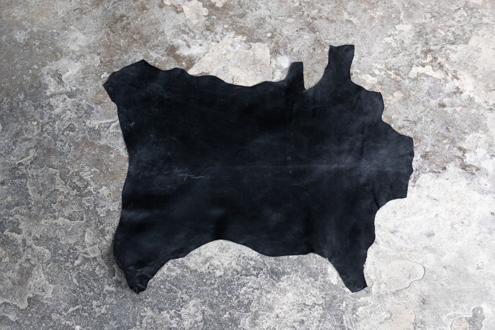 Ziegenleder Nappa schwarz