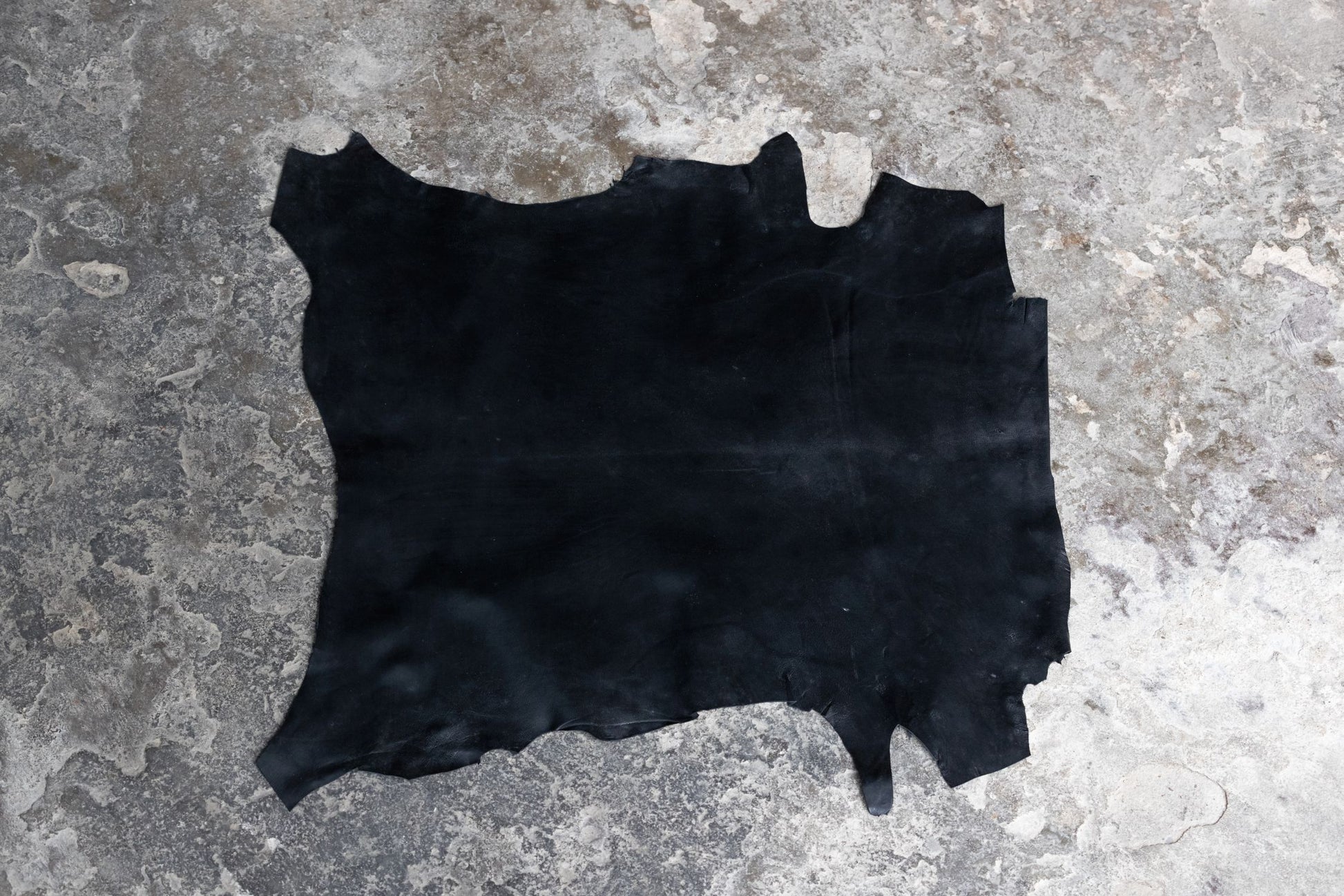 Ziegenleder Nappa schwarz