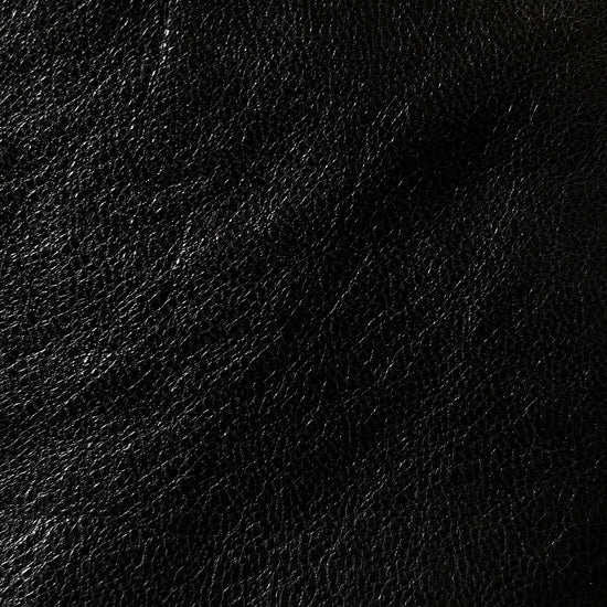 Ziegenleder Nappa schwarz