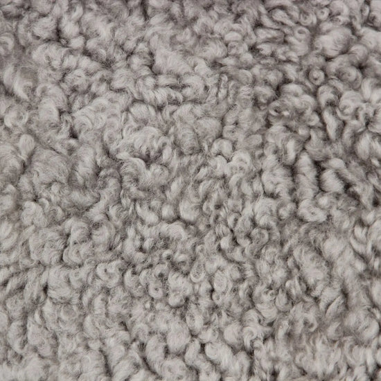 Lammfell Curly - Platin - (geschoren gelockt hellgrau)