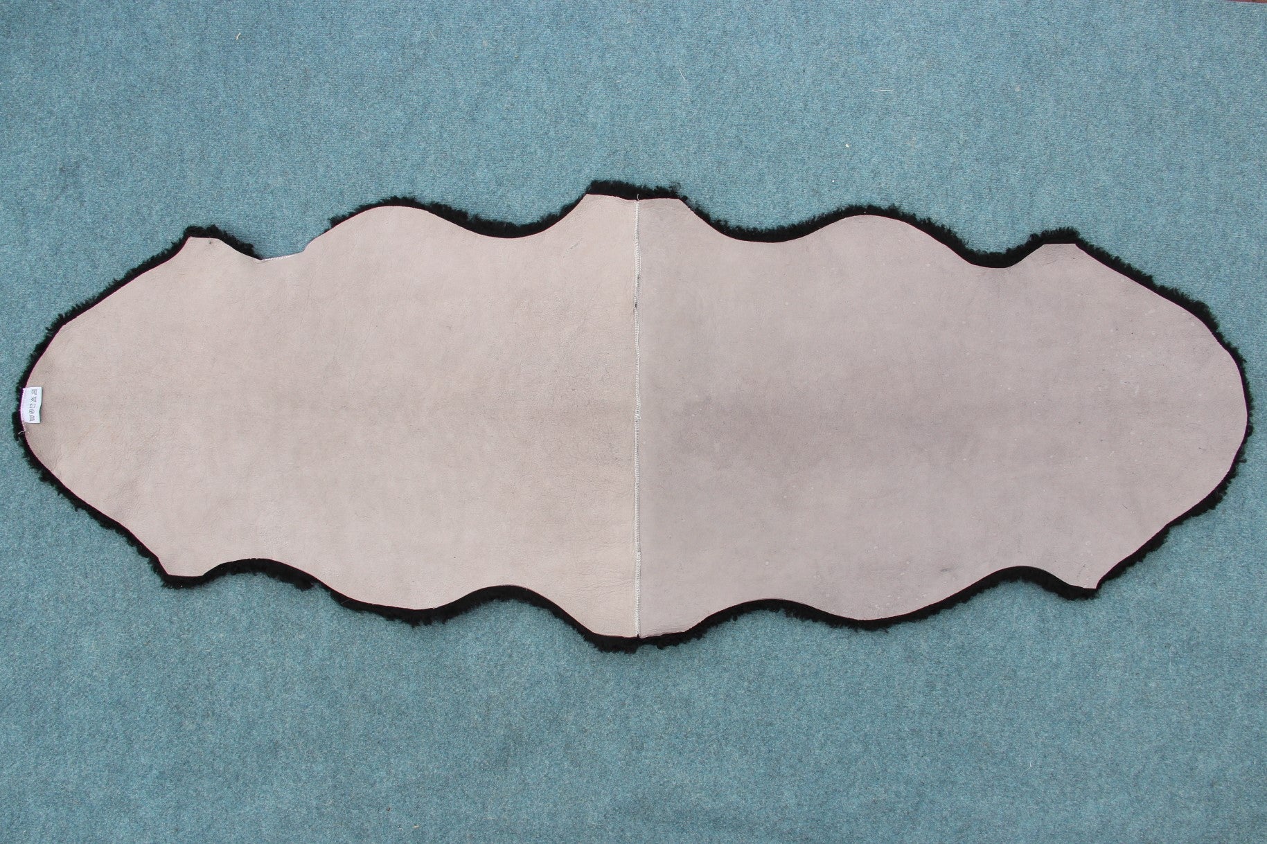 2er Lammfell Curly - Schwarz - (geschoren gelockt)