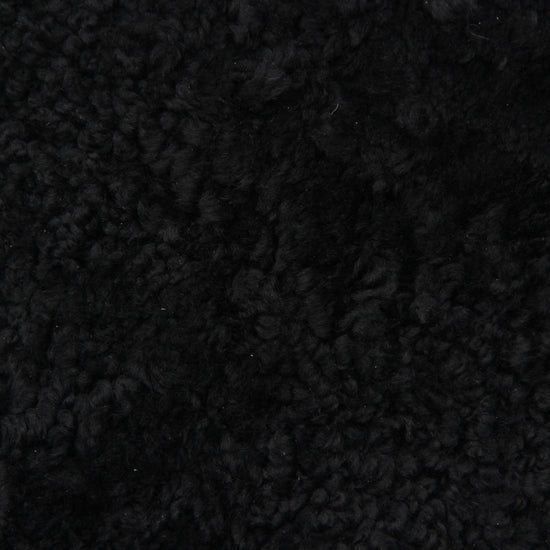 2er Lammfell Curly - Schwarz - (geschoren gelockt)