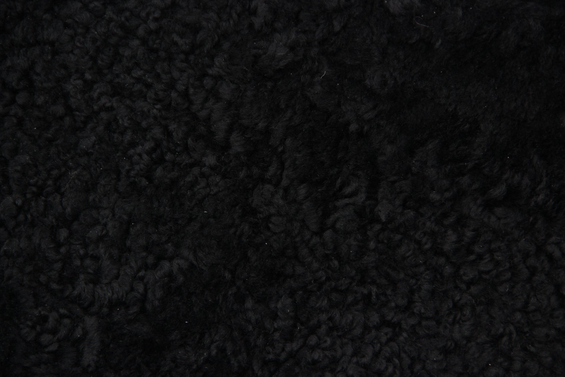 2er Lammfell Curly - Schwarz - (geschoren gelockt)