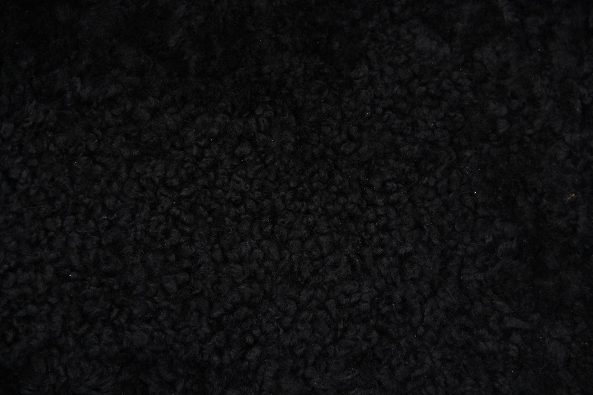 2er Lammfell Curly - Schwarz - (geschoren gelockt)