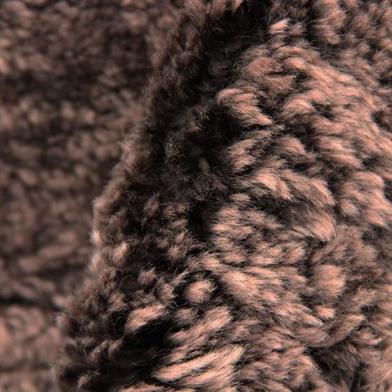 Lammfell Curly -  Mocca - (geschoren gelockt braun)