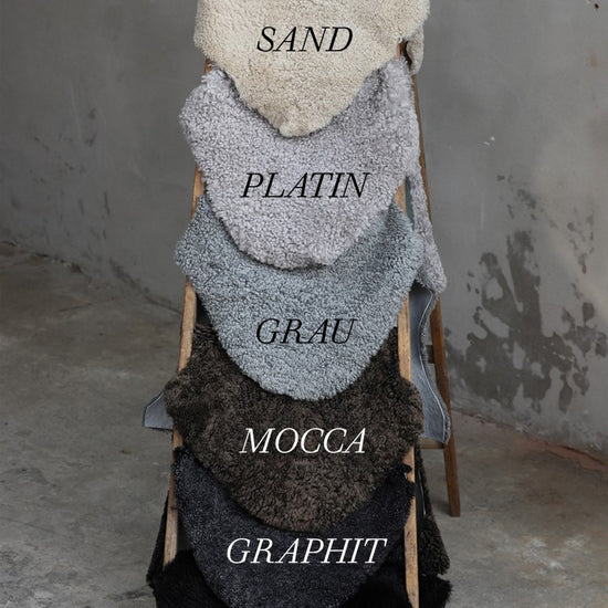 Lammfell Curly -  Mocca - (geschoren gelockt braun)