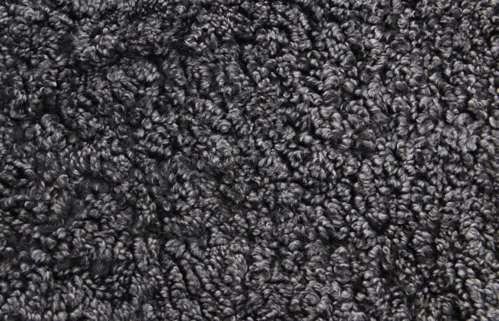 Lammfell Curly - Graphit - (geschoren gelockt grau schwarz)