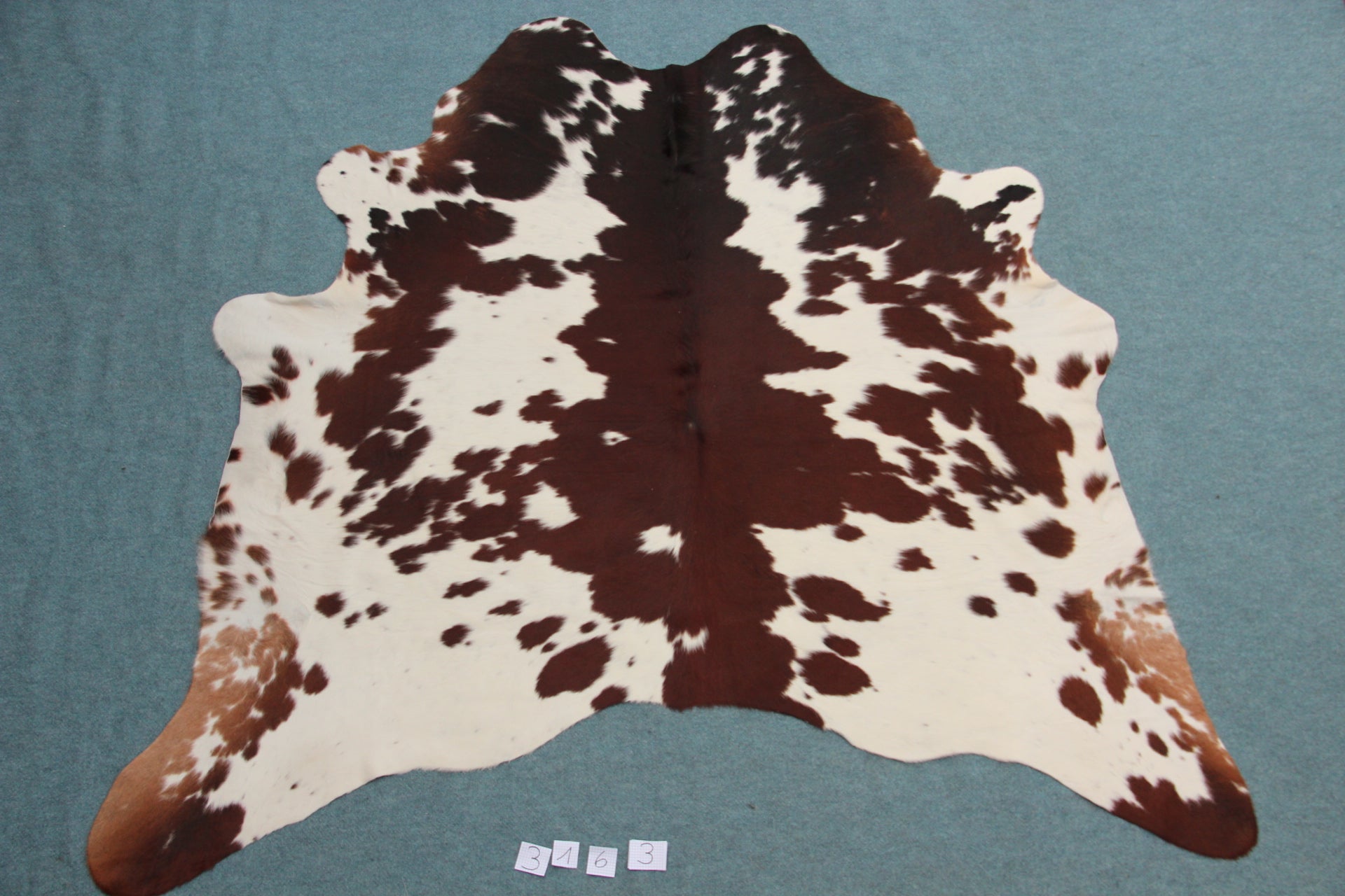Kuhfell Schwarz Braun Weiß (3163)