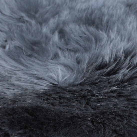 Lammfell Sitzauflage Eckig Anthrazit