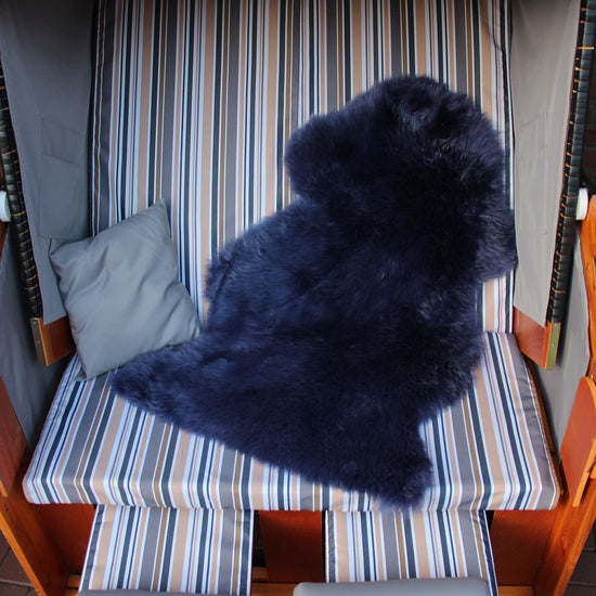 Lammfell Milka (Lila Blau)