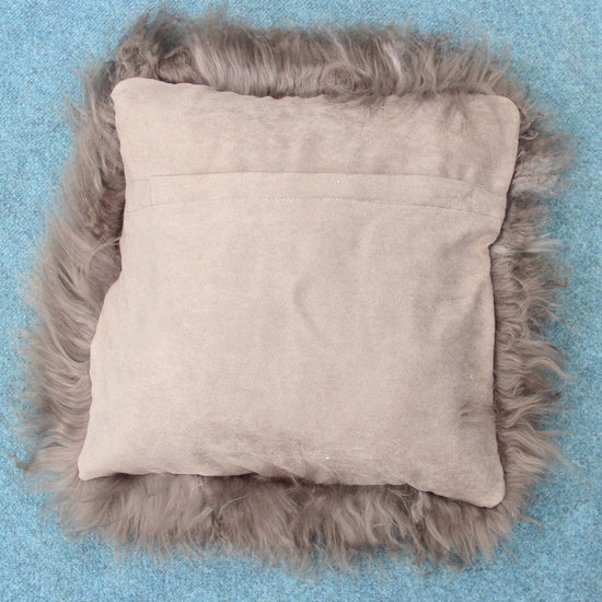 Tibet Lammfellkissen Stone