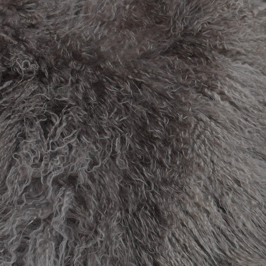 Tibet Lammfellkissen Stone