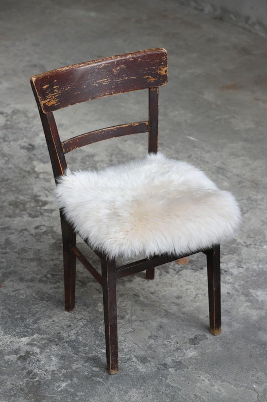 Lammfell Sitzauflage Eckig Perl