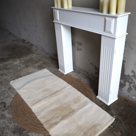 Lammfell Tafel / Teppich (Beige, Silber oder Anthrazit geschoren)