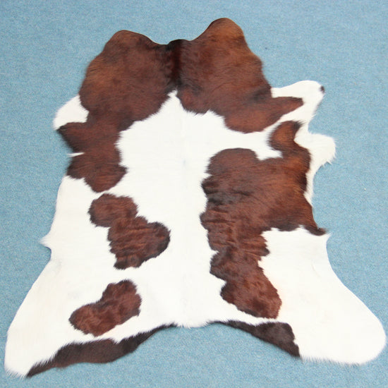 Kalbfell Tricolor Schwarz Braun Weiß