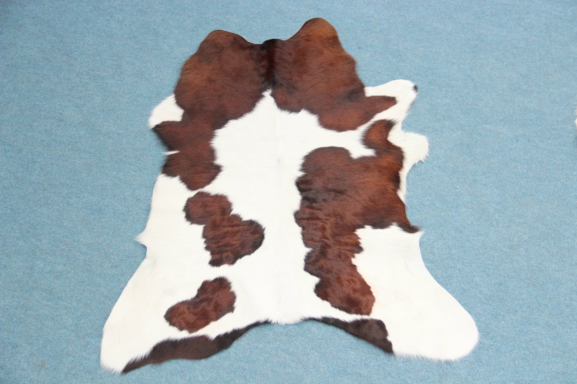 Kalbfell Tricolor Schwarz Braun Weiß