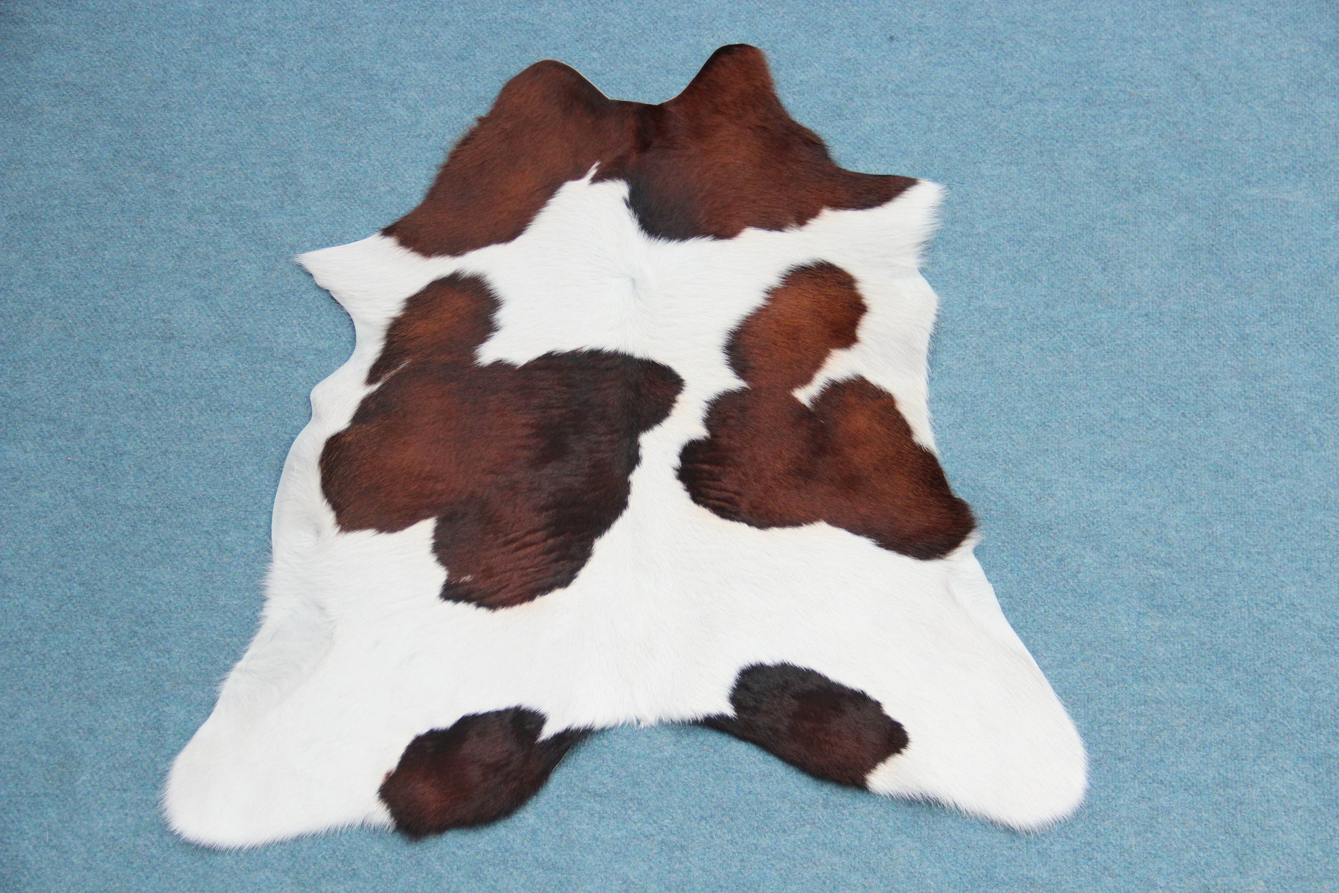 Kalbfell Tricolor Schwarz Braun Weiß