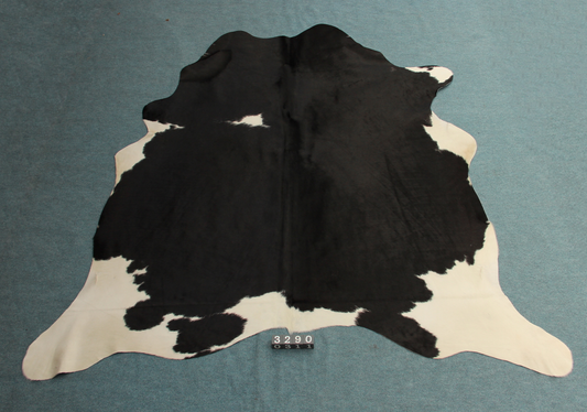 Kuhfell Schwarz Weiß gepunktet (3290)