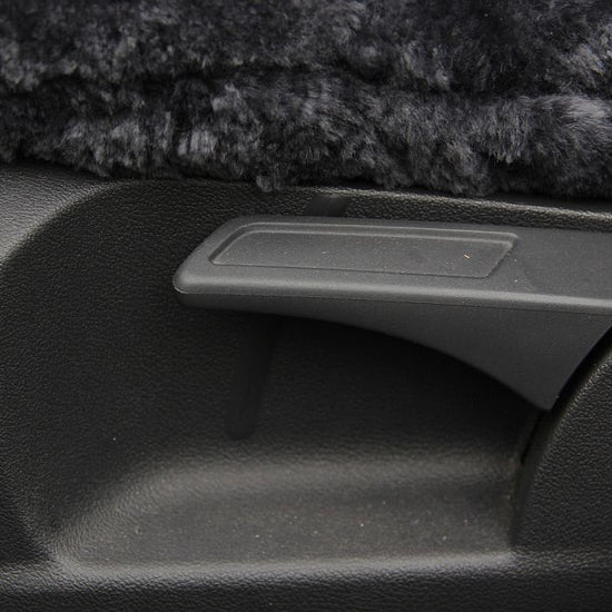 Premium Autofell für Mittelklasse Wagen mit Airbag im Sitz (Anthrazit)