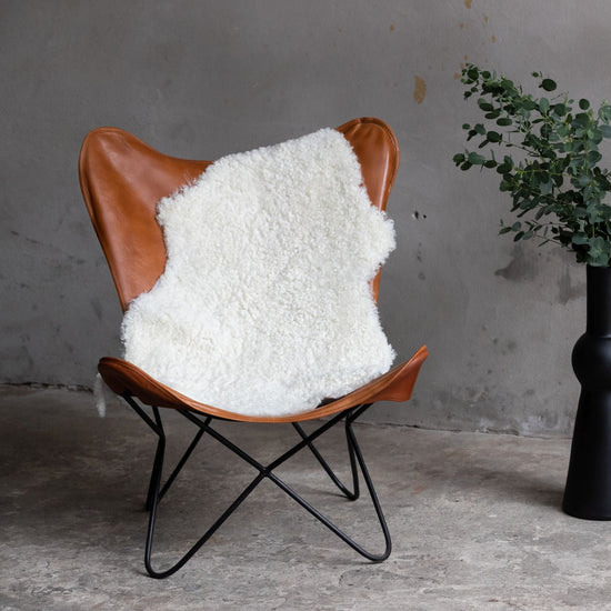 Lammfell Curly - OFF-White- (geschoren gelockt)