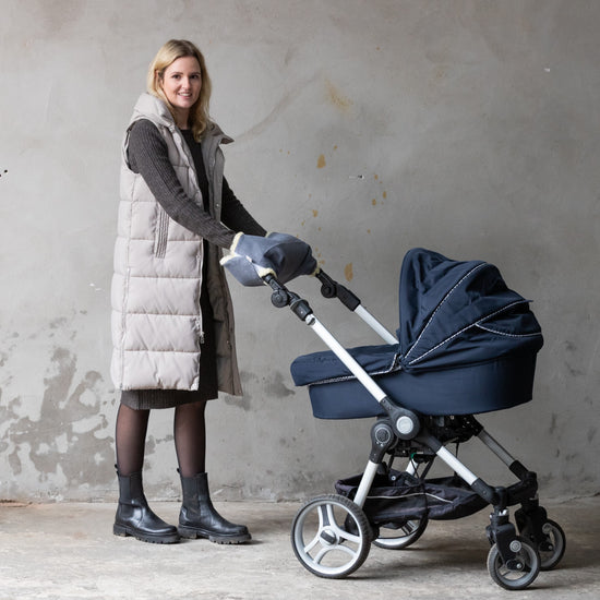 Baby- Kinderwagen-Handwärmer mit Lammfellfutter