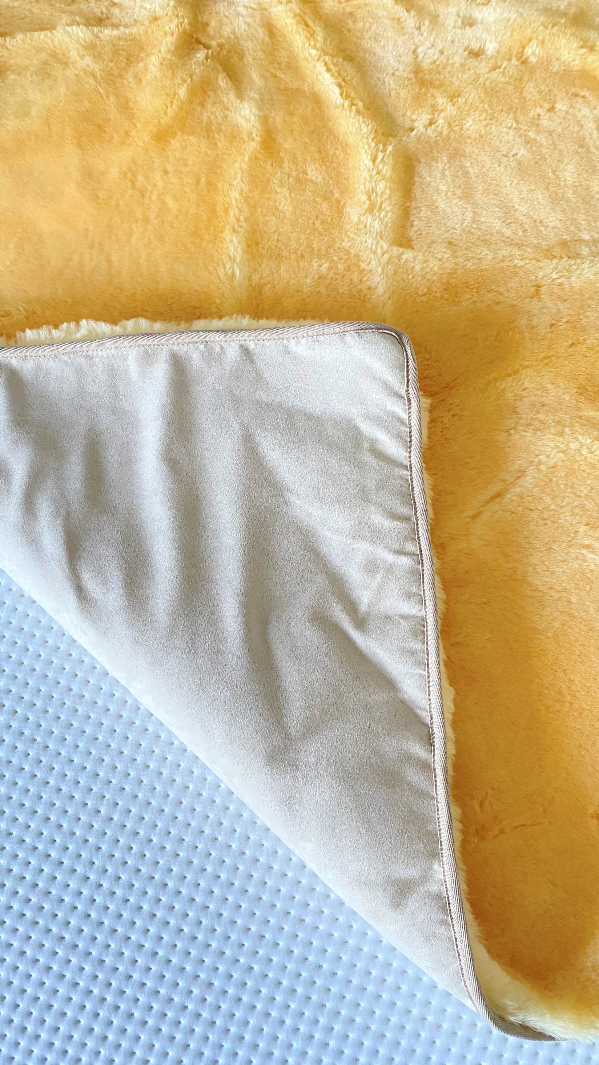 Lammfelldecke 80 x 160 cm  Bettauflage Lammfellunterbett