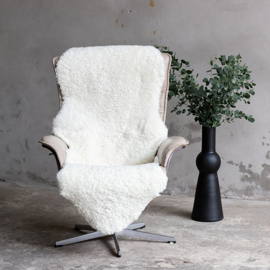 2er Lammfell Curly - Off-White - (geschoren gelockt)