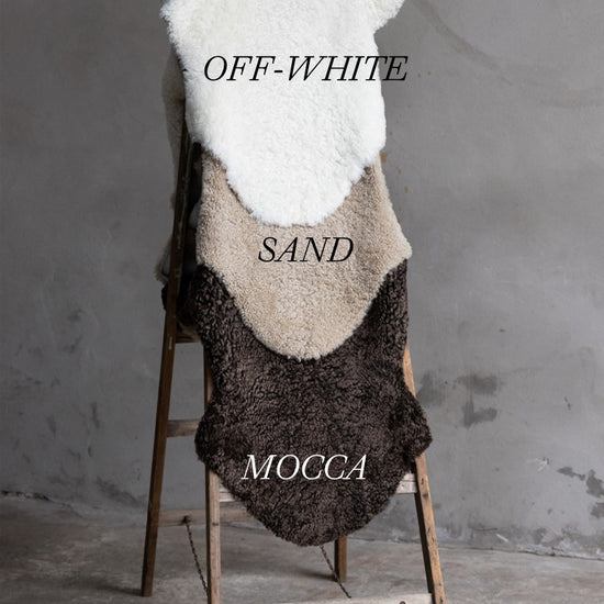 2er Lammfell Curly - Off-White - (geschoren gelockt)