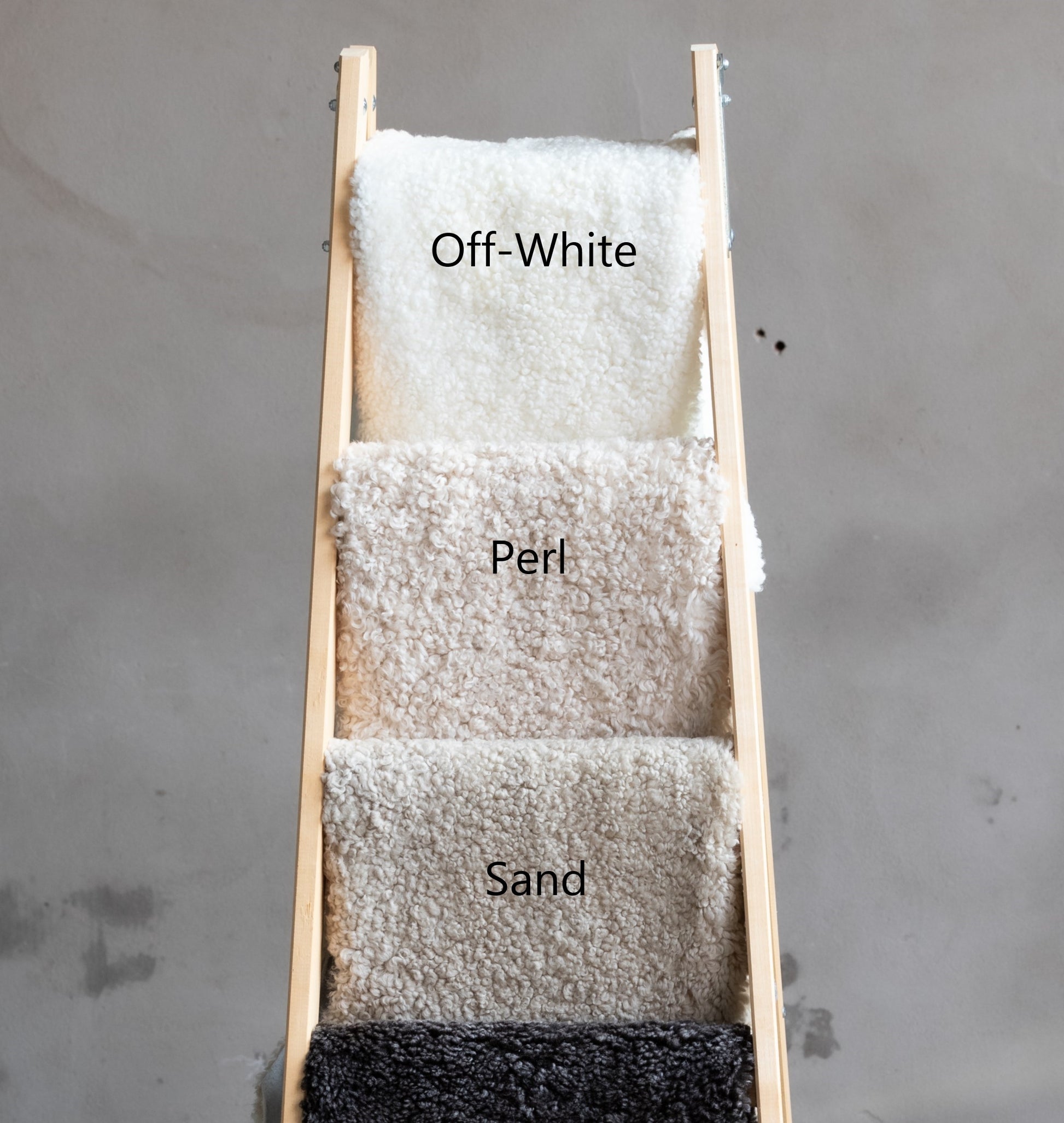 2er Lammfell Curly - Off-White - (geschoren gelockt)