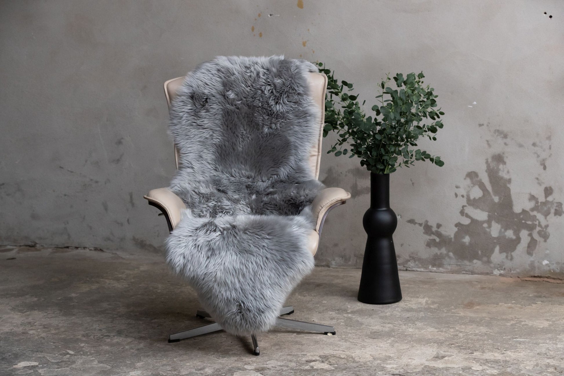 2er Lammfell Grau (Silber)