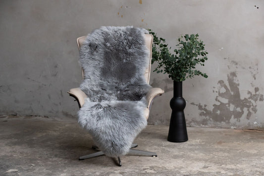 2er Lammfell Grau (Silber)