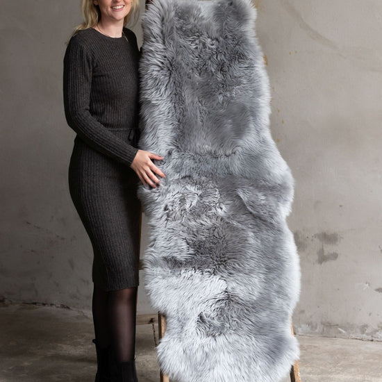 2er Lammfell Grau (Silber)