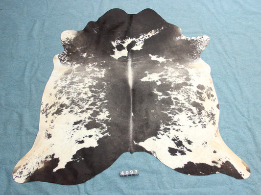 Kuhfell Schwarz Grau Weiß (4097)