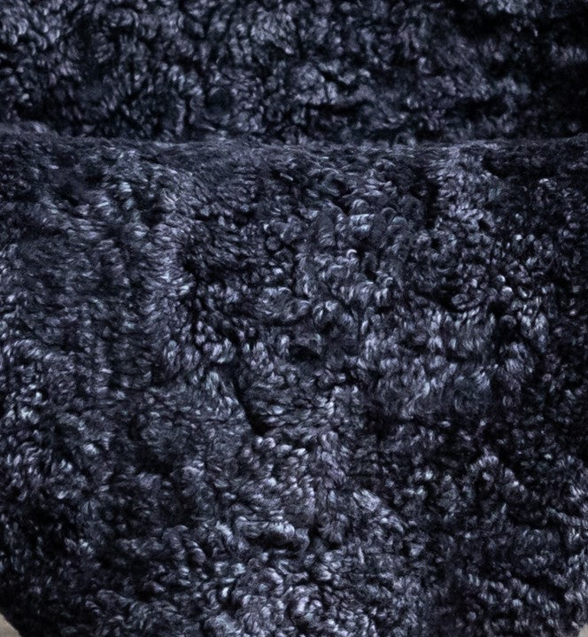 2er Lammfell Curly - Graphit - (geschoren gelockt curly)