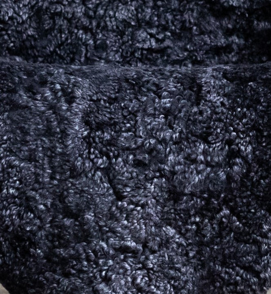 2er Lammfell Curly - Graphit - (geschoren gelockt curly)