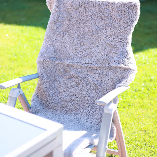 2er Lammfell Curly - Platin - (geschoren gelockt)